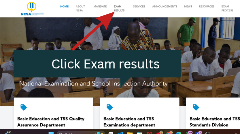 NESA Examination results 2024-2026
