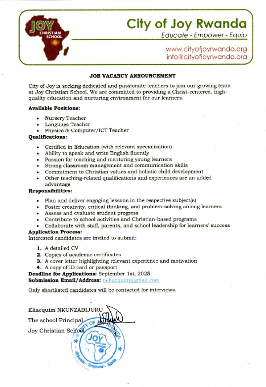 Teaching job