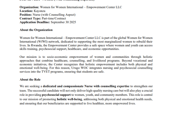 Job opportunities