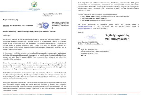 Public servants attending an AI-enhanced training workshop, learning digital and communication skills for better service delivery.