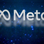 Meta logo displayed alongside artificial intelligence graphics representing the acquisition of AI firm Manus