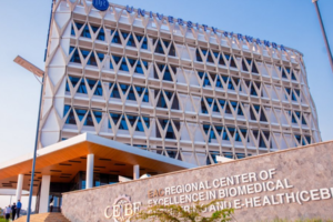 A health worker in a laboratory checks medical equipment as Rwanda announces a 500 million dollar plan to strengthen epidemic preparedness.