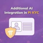 Illustration showing Pi Network’s AI-powered KYC system, highlighting faster identity verification and Mainnet migration.