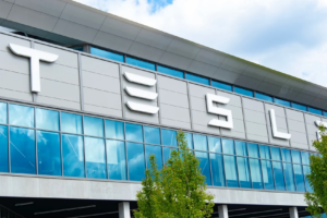 Tesla executives attend a company board meeting at corporate headquarters.