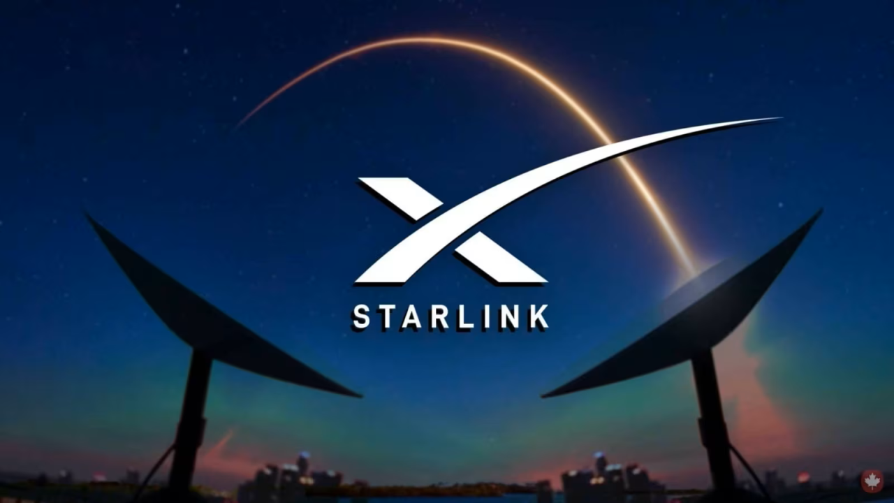 Starlink satellite dish providing internet access during Iran protests