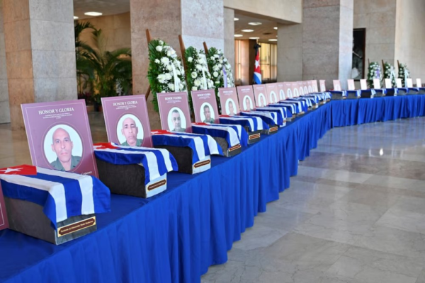 Cuban soldiers honor coffins of 32 troops killed in U.S. military operation in Venezuela