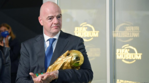 Gianni Infantino, FIFA President, during an international football event