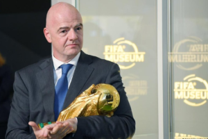 Gianni Infantino, FIFA President, during an international football event