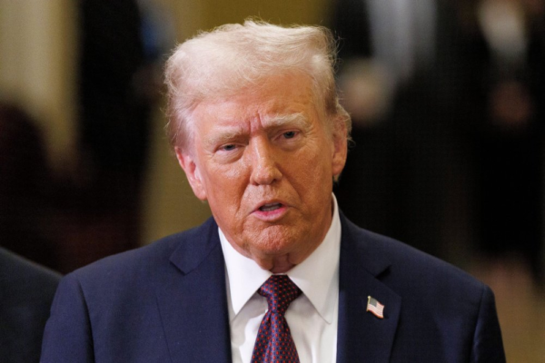 Donald Trump speaking about Venezuela during an interview amid rising US–Venezuela tensions