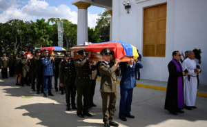 Venezuelan security forces during unrest following the US operation that led to the removal of President Nicolas Maduro