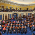 US Capitol building as the Senate advances a resolution to limit presidential military powers on Venezuela