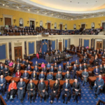 US Capitol building as the Senate advances a resolution to limit presidential military powers on Venezuela