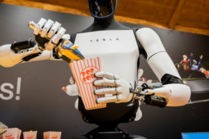 Tesla Optimus humanoid robot designed for industrial and household tasks