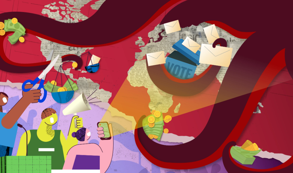 Global corruption index world map