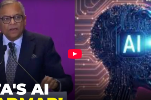 OpenAI and Tata Consultancy Services logos displayed with data center servers representing AI infrastructure expansion.