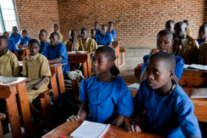 Students engaged in a classroom lesson in Rwanda. Source: William Campbell / Corbis via Getty Images